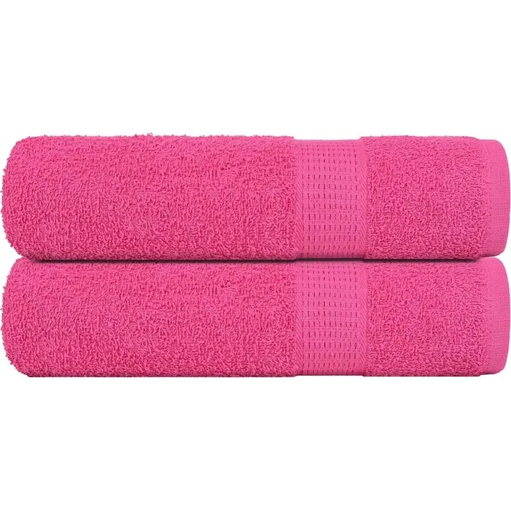 vidaXL Badetücher FROGN 2 Stk. Rosa 100x150 cm 360 g/m² 137052 – Bild 1