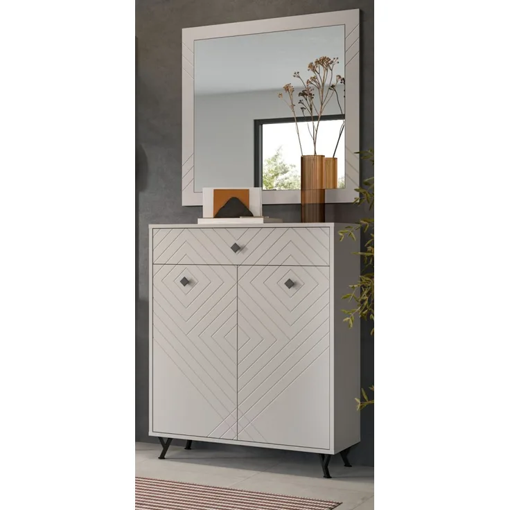 Garderobe Set 2-tlg. Apunti in sand 80 cm