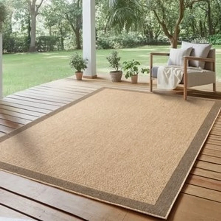 SIMPEX24 Outdoorteppich Boho Design, Läufer, Höhe: 5 mm, Outdoor Teppich Wetterfest Modern Wohnzimmer Küchen Terrasse Balkon – Bild 6