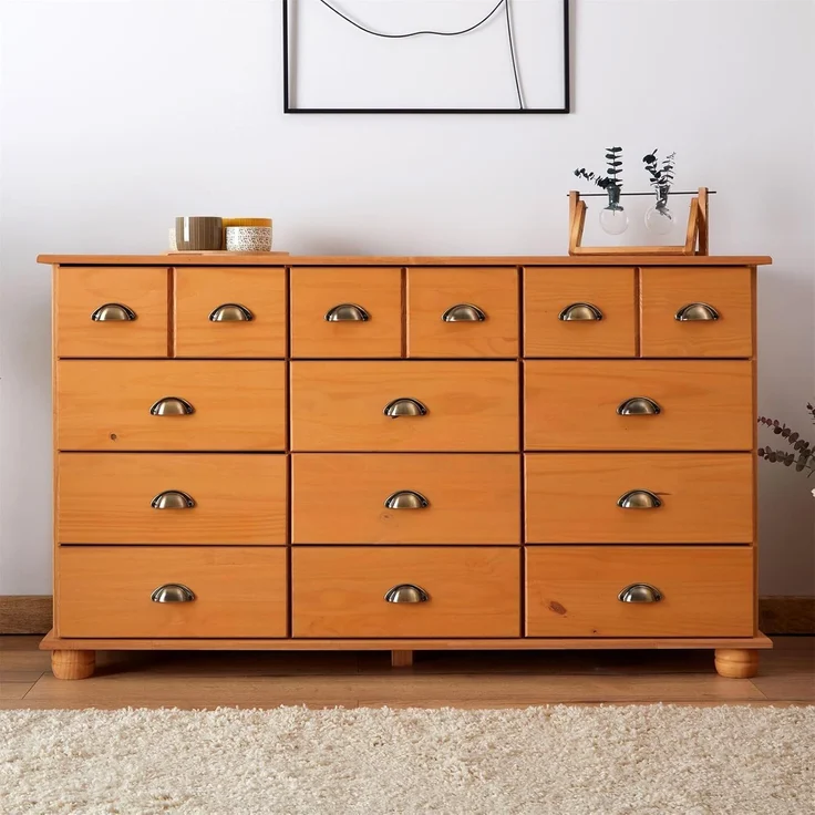 IDIMEX Kommode COLMAR, Schubladenschrank Kommode Apothekerschrank Sideboard mit 12 Schubladen – Bild 4