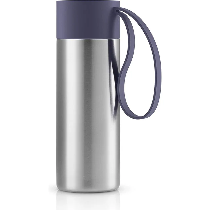 Eva Solo To Go Cup Violet Blue, Kaffeebecher, Thermobecher, Isobecher, Edelstahl / Kunststoff, 350 ml, 567047