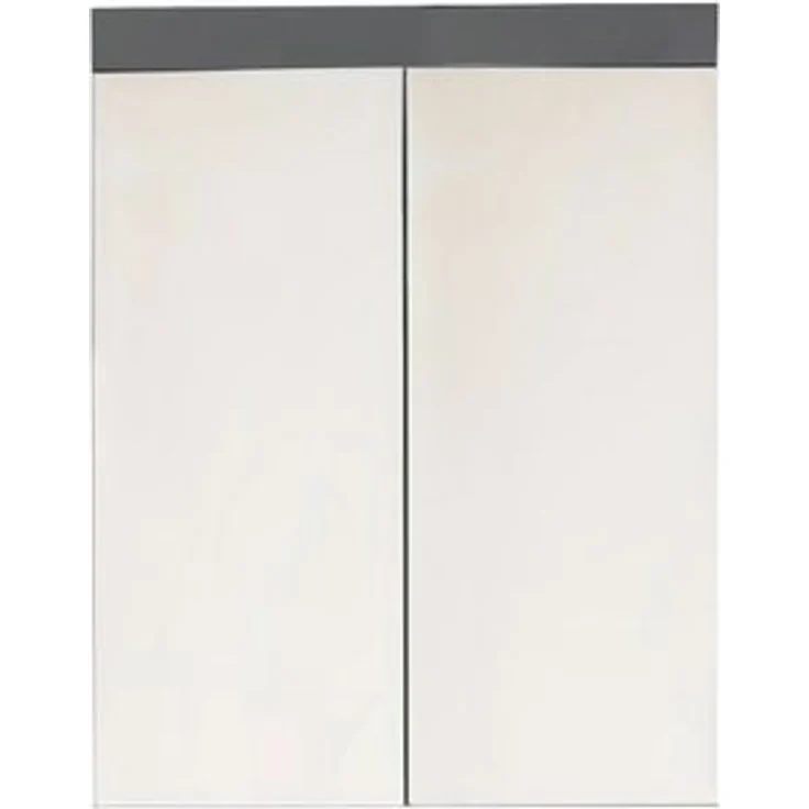 Trendteam 'Amanda' Spiegelschrank, Holz, 77 x 17 x 60 cm, Grau Hochglanz – Bild 1