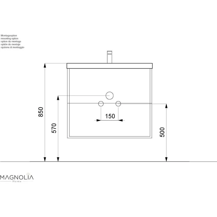 Badmöbel Mars 800 SlimLine SoftClose grafit : Grafit – Bild 10