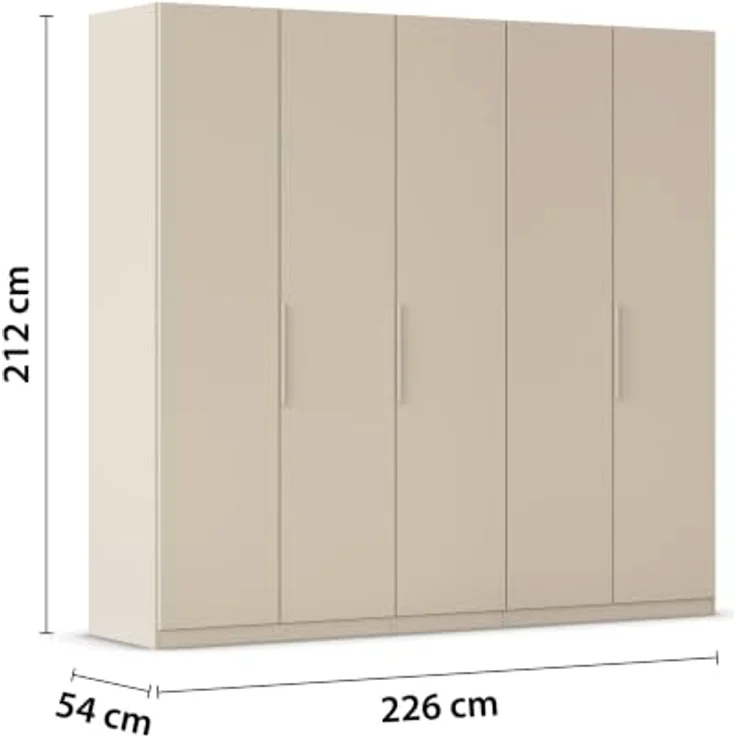 Rauch Möbel MYLORA, Kleiderschrank, Farbe Beige, Breite 226 cm – Bild 3