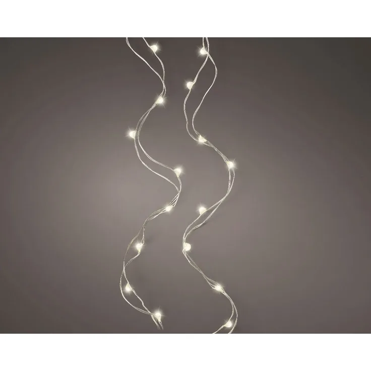 Kaemingk Micro LED Strangbeleuchtung Lichterkette mit 60 Lichter warmweiß