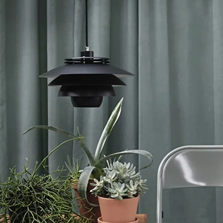 Dyberg Larsen EJKA Pendelleuchte LED, Hängelampe mit mattschwarzer Oberfläche, 60 Watt für Ess- und Wohnbereiche – Bild 6