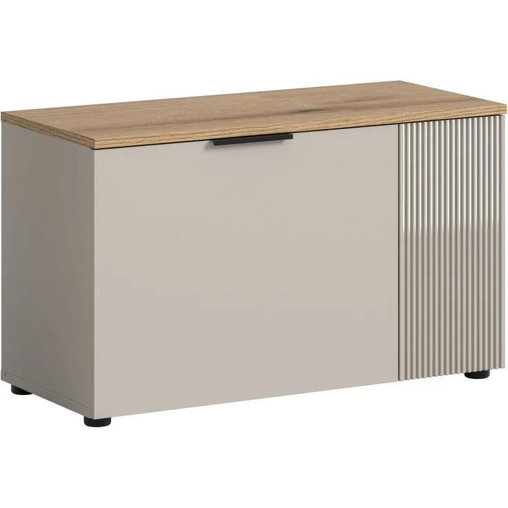 Sitzbank (B/H/T: 80x48x36 cm) in Kaschmir Nachbildung und Kaschmir Nachbildung – Bild 1