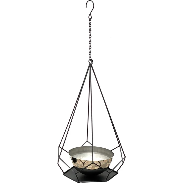 DanDiBo Blumenampel Innen Metall Wand Hängepflanzen 59 cm 96095 S mit Topf 6 Ecken Pflanzenhänger Blumenhänger Topfhänger Blumen Blumentopfhänger Hängetopf – Bild 6