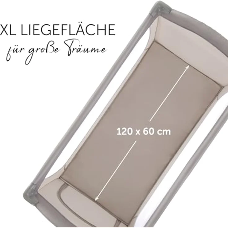 Hauck Essential Reisebett Sleep N Play Go Plus Beige, 100% Polyester, max. 15 kg – Bild 8