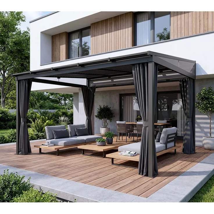 Sojag Portland 1014 | Alu Terrassenüberdachung mit