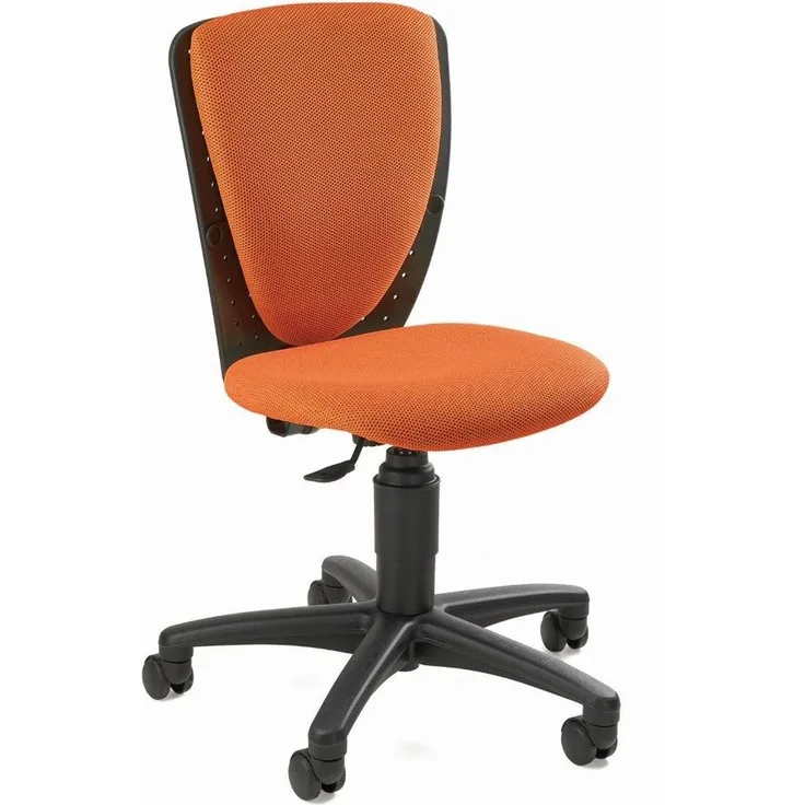 Topstar 70570BB40 High S'cool, Kinder- und Jugenddrehstuhl, Schreibtischstuhl für Kinder, Bezugsstoff orange