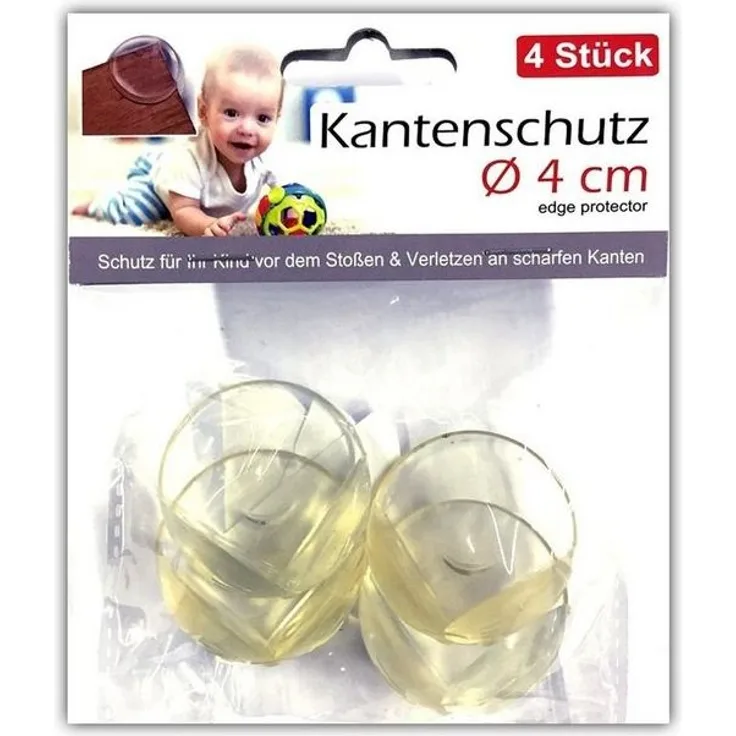 HAC24 Kindersicherung Tischkantenschutz Rund Kinder Baby Kantenschutz Eckenschutz, Ø 4 cm