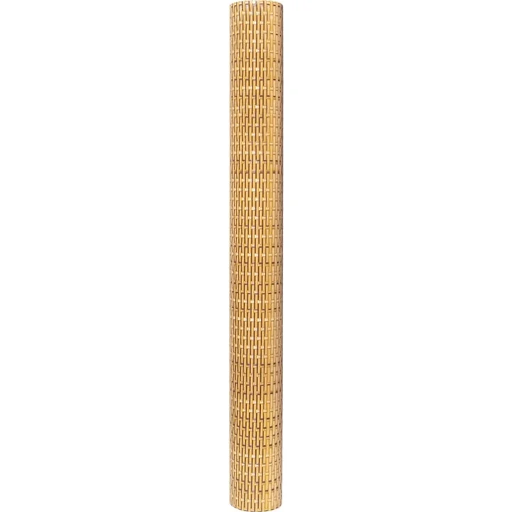 vidaXL Balkon-Sichtschutz Hellbraun 400x90 cm Poly Rattan 156269 – Bild 4