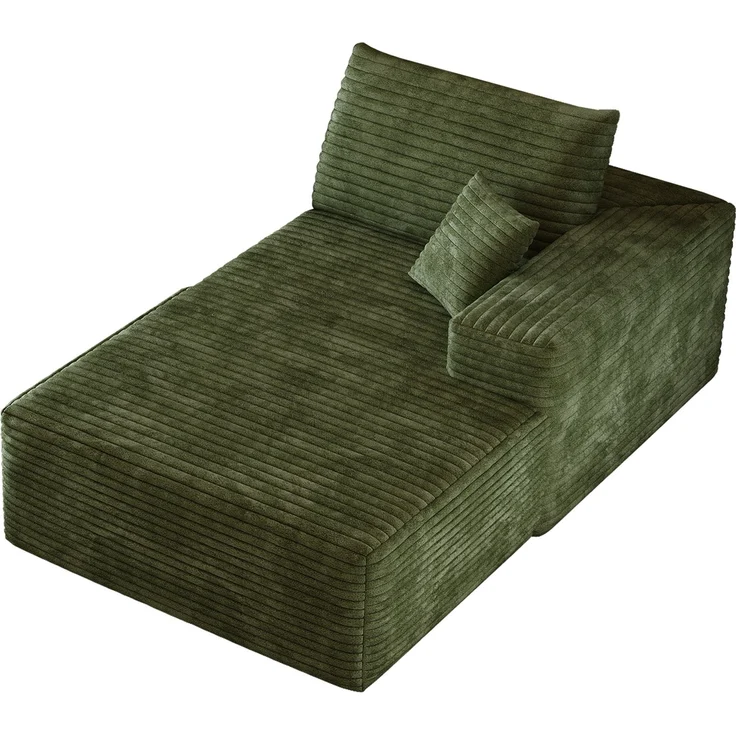 ZUBALIYA SchlafSofa mit Cordbezug, modular aufgebaut, ohne aufwendige Montage, für Wohnzimmer und Apartments – Bild 7