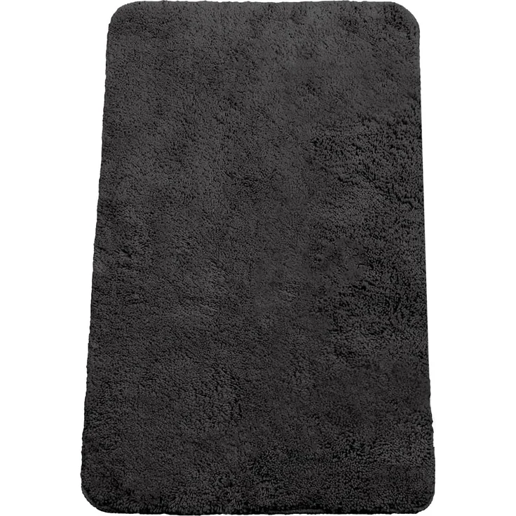 Brandsseller Badematte 60x90 cm Badteppich Badvorleger Badezimmerteppich Duschvorleger Schwarz