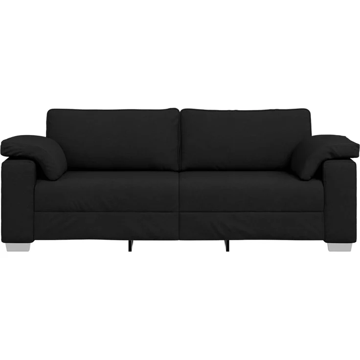vidaXL 3-Sitzer-Sofa Schwarz 220 cm Stoff 4105239 – Bild 2