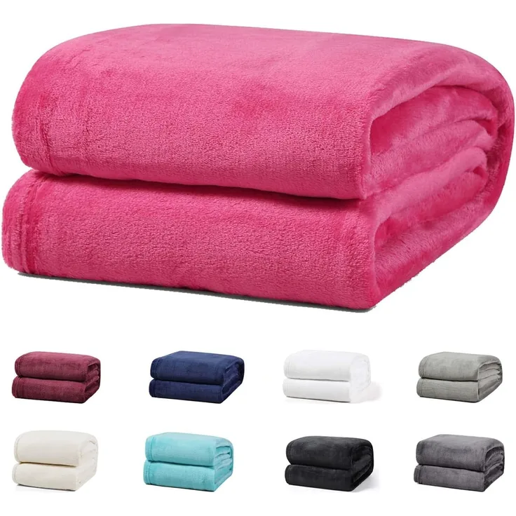 Wohndecke Luxury Kuscheldecke, 150x200 cm, 220x240 cm, 230x270 cm, Buymax, super weiche Fleece-Tagesdecke, Sofadecke