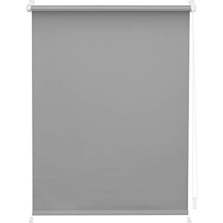 Lichtblick Verdunklungsrollo Barcelona 60x150 cm (BxL) Grau Verspannt; Klemm- und schraubbar; Thermofunktion – Bild 1