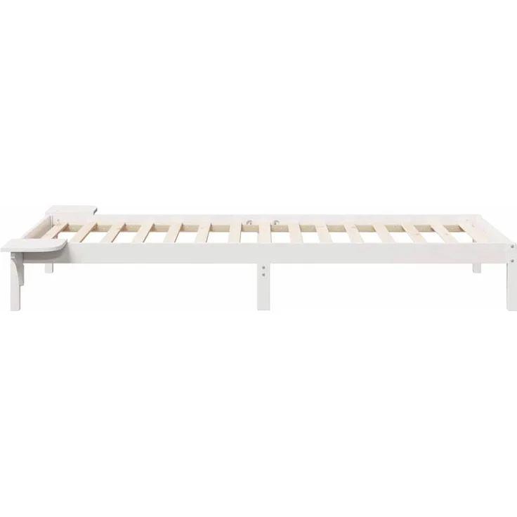 vidaXL Bettgestell mit Nachttischen Weiß 90 x 210 cm 873221 – Bild 5
