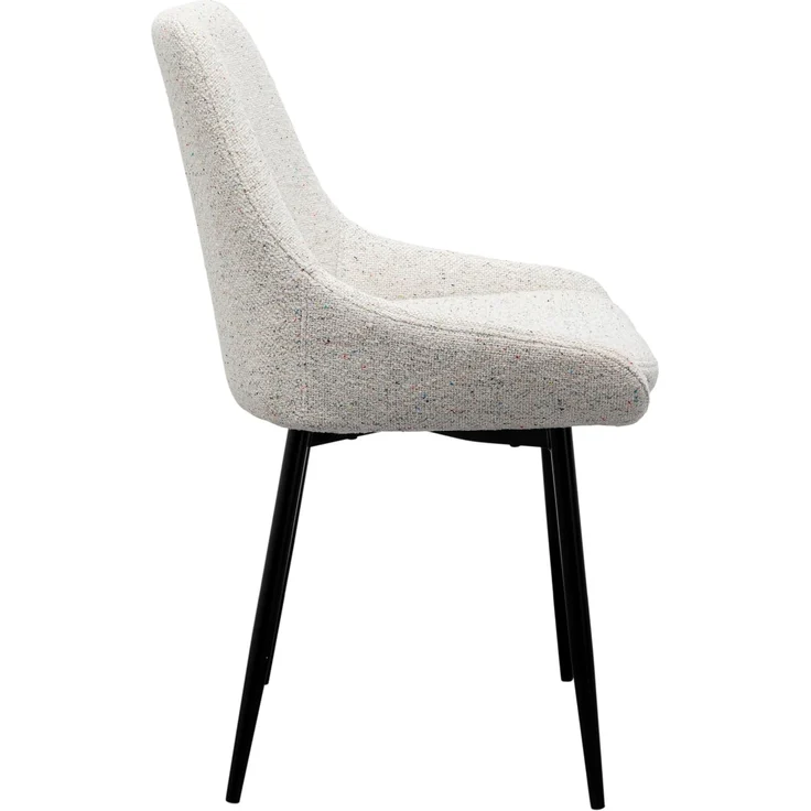 Kare Design Esszimmerstuhl East Side Melange, Creme, 48 cm Sitzhöhe, Polsterstuhl, elegant, minimalistisch, Wohnzimmer, 84 x 48 x 57 cm (H/B/T) – Bild 3