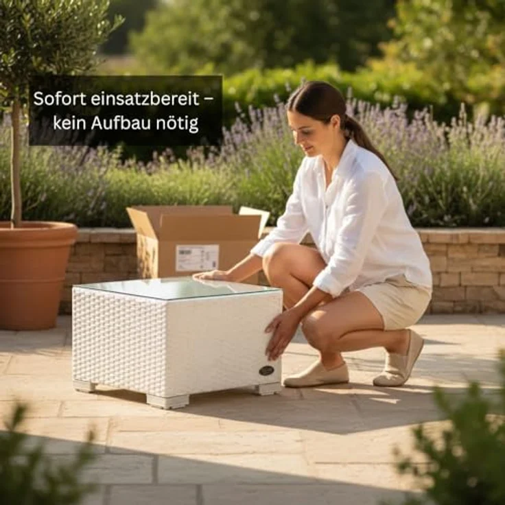 RS Trade Beistelltisch Beistelltisch Rattan – Bild 7