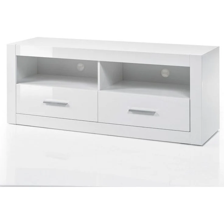 Lomadox Wohnwand BALVE-61, (4-St), TV Media Hochglanz weiß mit Wandboard & Kommode BxHxT: 230 x 139 x 45 cm – Bild 4