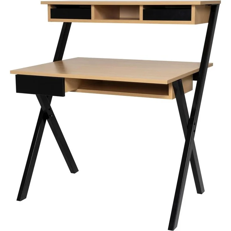 Homeoffice Schreibtisch X-Home Buche Dekor – Bild 6