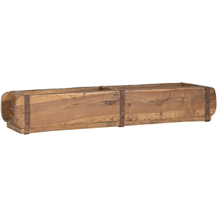 IB-Laursen Holz Ziegelform Unika Aufbewahrung Deko Box Kiste Kasten 2 Fächer XXL – Bild 1