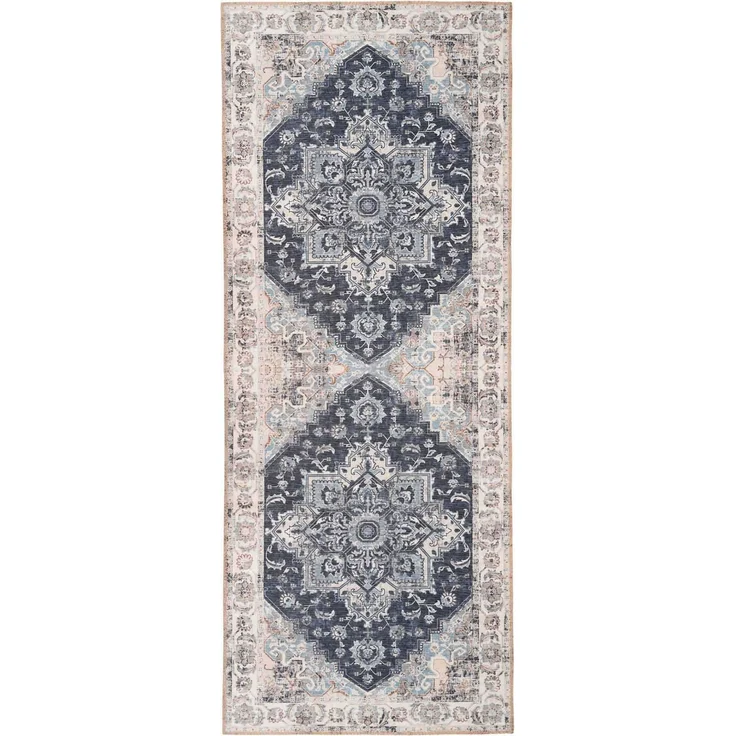 House Nordic Flurläufer, blau, 80x200 cm – Bild 1