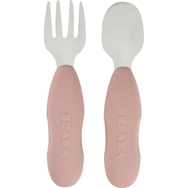 Beaba Besteckset - Cotton Candy - 2-teilig Rosa – Bild 1