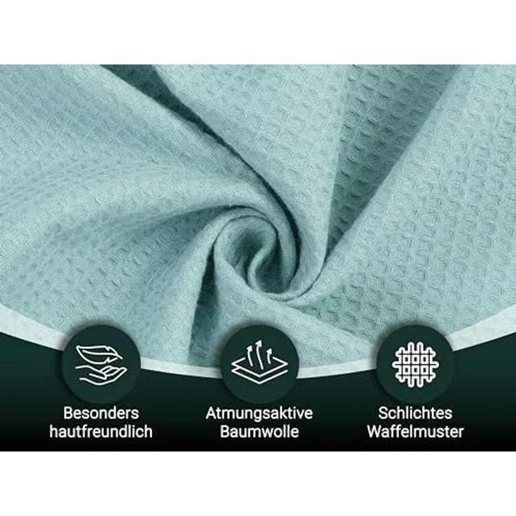 Zollner Kuscheldecke Hellblau, 150x200 cm, 100% Baumwolle, Oeko-Tex® Standard 100, waschbar bis 60°C – Bild 3