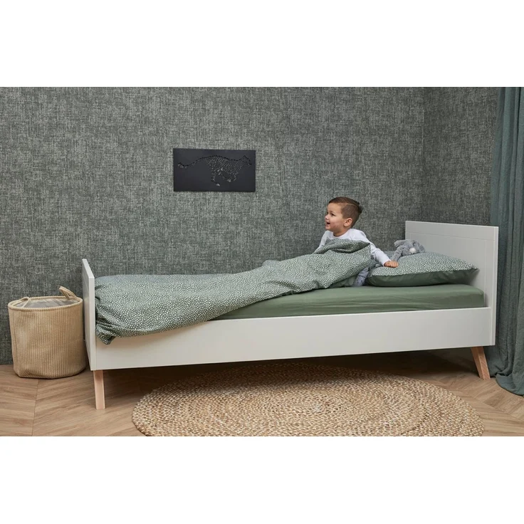 Meyco Home Spannbettlaken Uni Forest Green, Jersey, Gummizug: Rundum, (1 Stück), 90x210/220cm – Bild 2