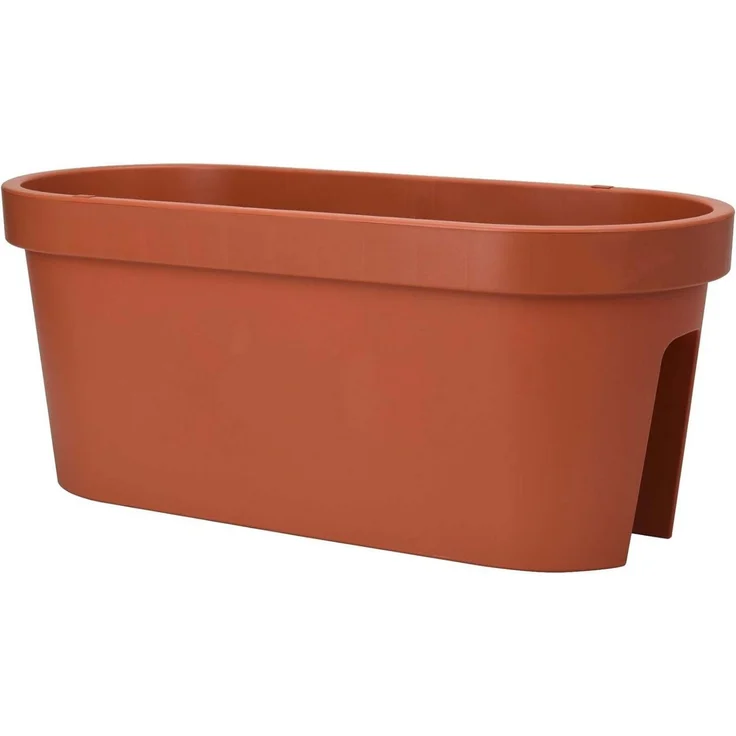 mucHome Balkonkasten für Geländer Breite 60cm Kunststoff Blumenkasten Blumentopf Pflanztopf – Bild 5