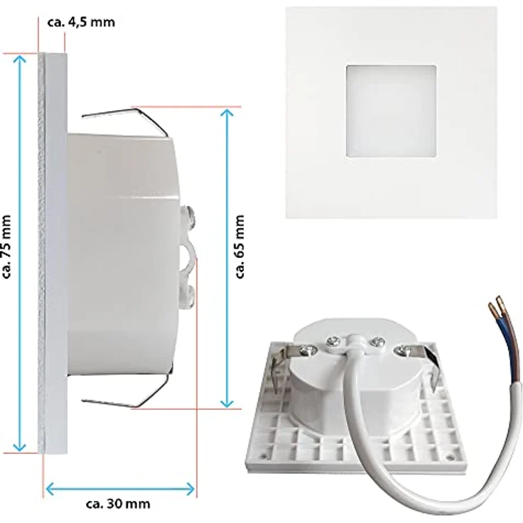 Maxkomfort LED Wandstrahler 6103, LED fest integriert, Warmweiß, 3000K, Treppenbeleuchtung – Bild 5