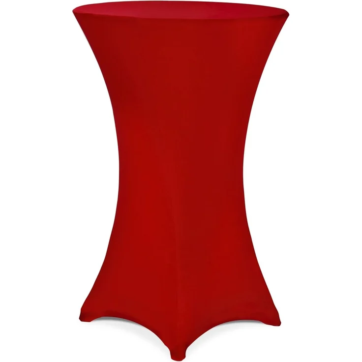 DETEX® Stehtischhusse Rot 60-65cm Verstärkter Fußbereich 30°C Waschbar Stehtisch Hussen Stretch Tisch Überzug Hochzeit – Bild 8