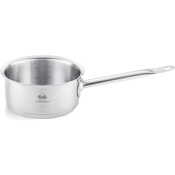 Fissler Topf-Set Original-Profi Collection® Retro, Edelstahl 18/10 (Set, 9-tlg, 3 Kochtöpfe,1 Bratentopf, 1 Stielkasserolle, 4 Metalldeckel), Limited Edition, Made in Germany – Bild 6