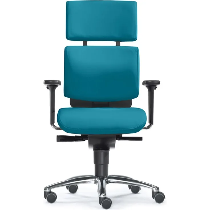 Drehstuhl Schreibtischstuhl Water Büro + Homeoffice mit Hartrollen Türkis