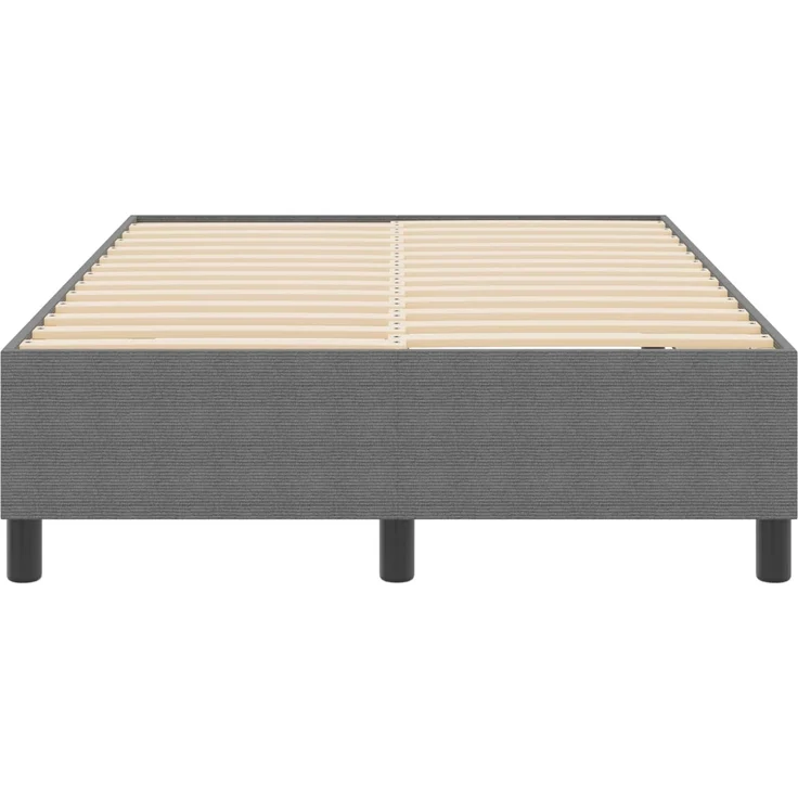 vidaXL Plattformbettgestell Hellgrau 120 x 200 cm Cordstoff 3337402 – Bild 5