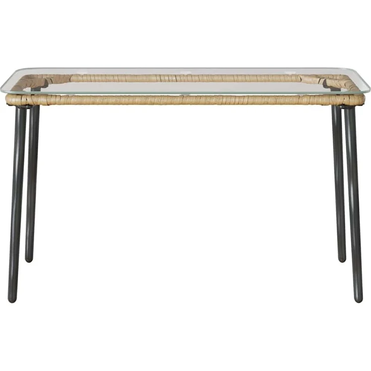 vidaXL Gartentisch Natur 80 x 40 x 45 cm Poly-Rattan 42010365 – Bild 3