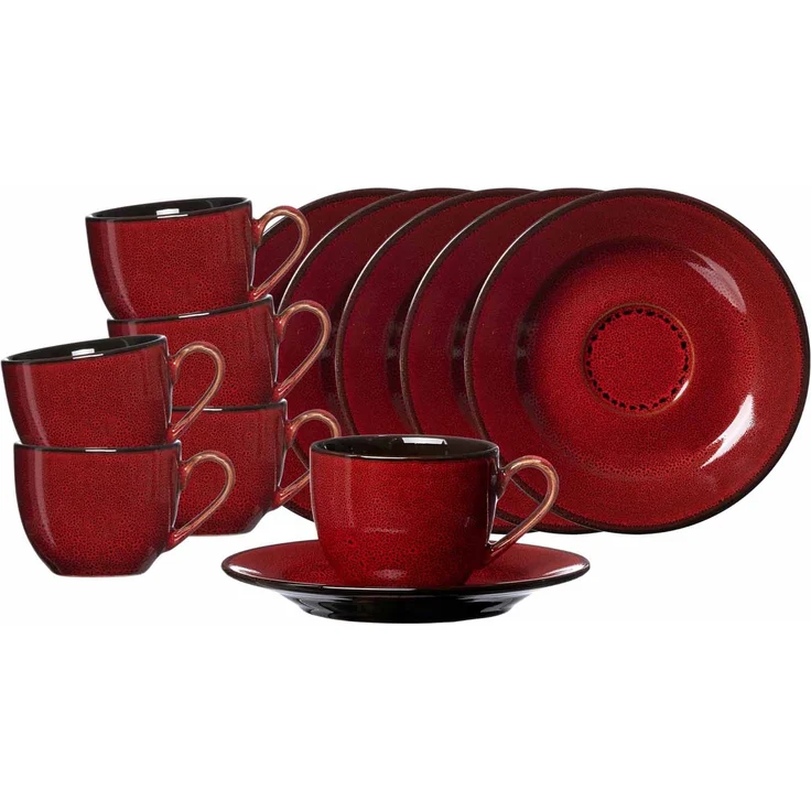 Ritzenhoff & Breker Gambia Espressotasse mit Untertasse 90 ml 6er Set – Bild 1