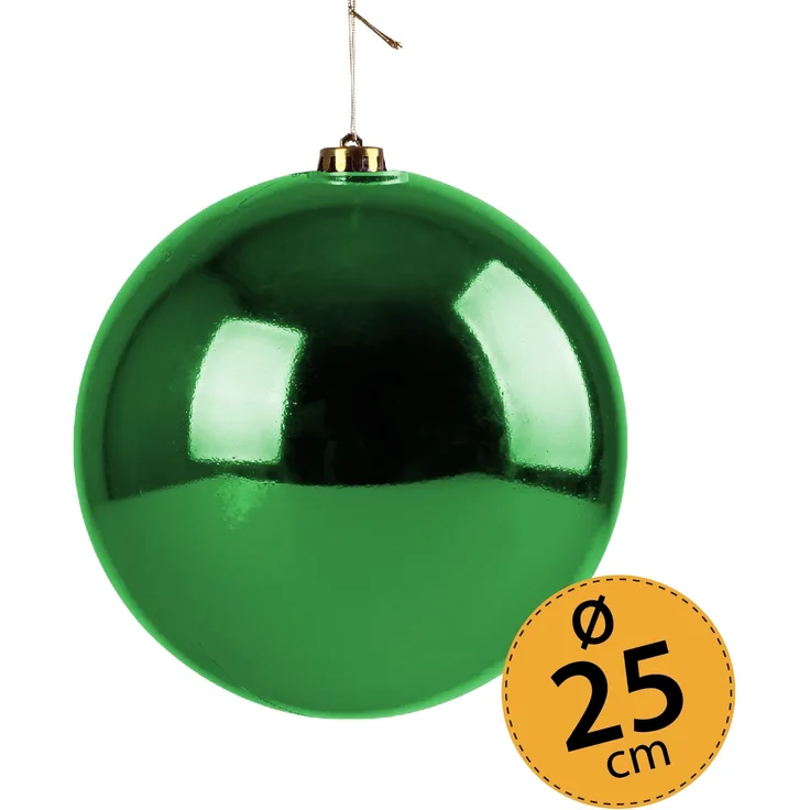 Christbaumkugel grün Weihnachtskugel ⌀ 25 cm Baumschmuck Deko-Kugel glänzend