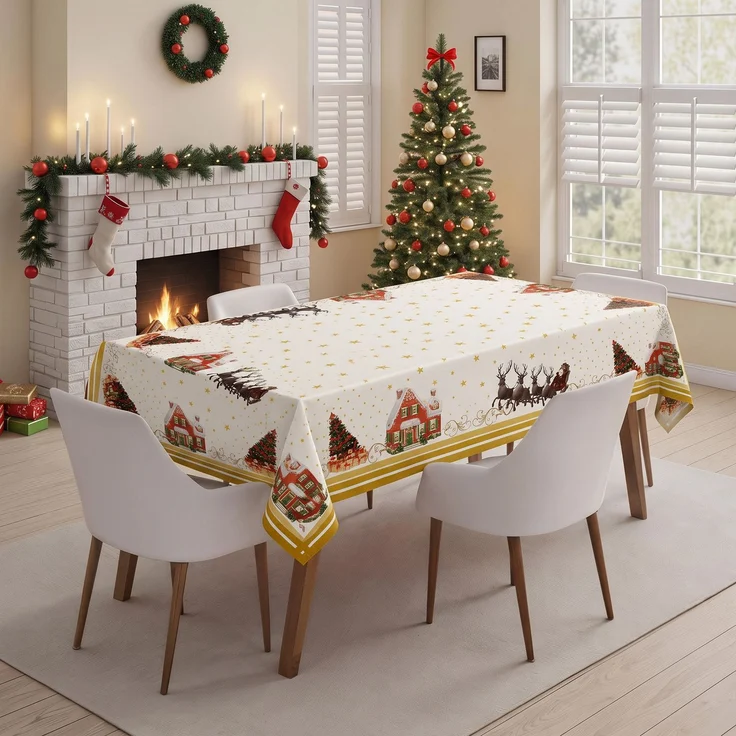 Hermia Concept 'Xmas 13 - Small' Tischdecke, Mehrfarbig, 100 x 160 cm – Bild 1
