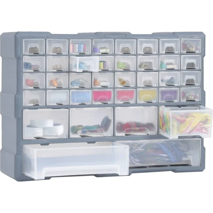 vidaXL Multi-Schubladen-Organizer mit 38 Schubladen 52x16x37,5 cm 147578 – Bild 7