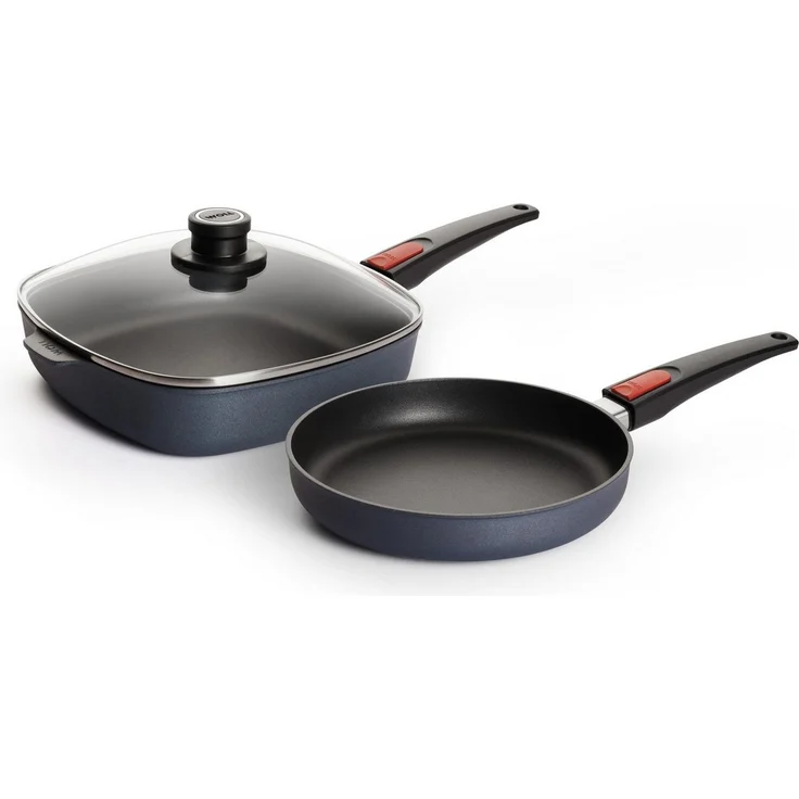 WOLL MADE IN GERMANY Pfannen-Set Diamond Lite, Aluminiumguss (Set, 3-tlg, 1x Eckpfanne 26x26 cm, 1x Bratpfanne Ø 24 cm), Induktion, Made in Germany – Bild 5
