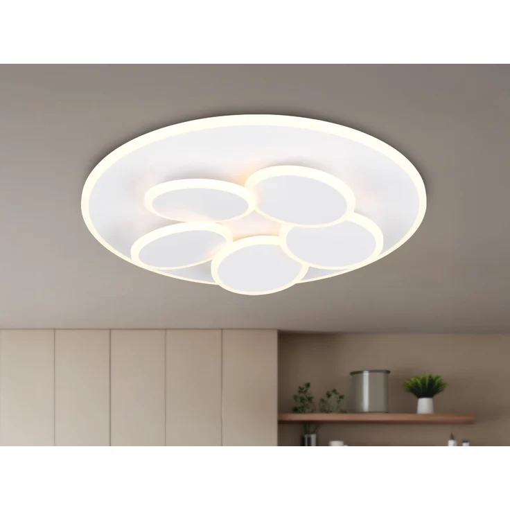 Trio Leuchten LED Deckenleuchte Mandela 35W, warmweiß-kaltweiß, weiß – Bild 9