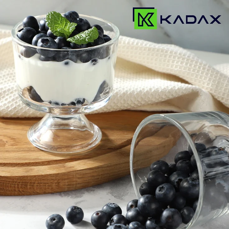 KADAX 12x Eis-Dessertbecher 280 ml Eisbecher-Set aus Glas – Bild 7