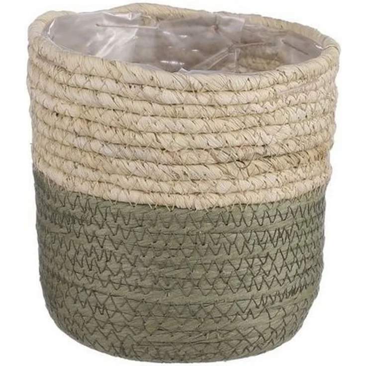 Mica Aufbewahrungskorb Rachel rund grün 14 x 14 cm – Bild 3