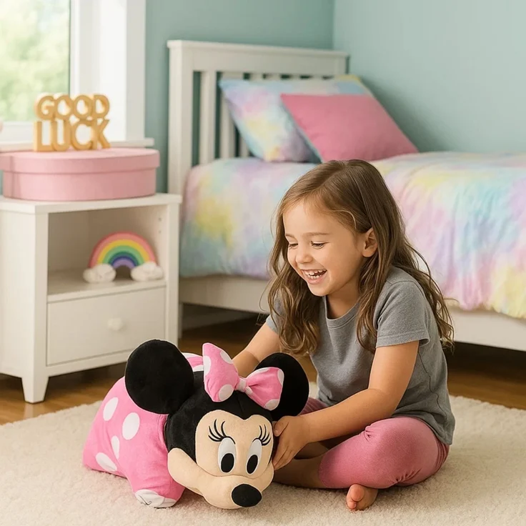 Disney Minnie Mouse Kissen Playfriend 35 x 30 cm Dekokissen für Kinderzimmer – Bild 4