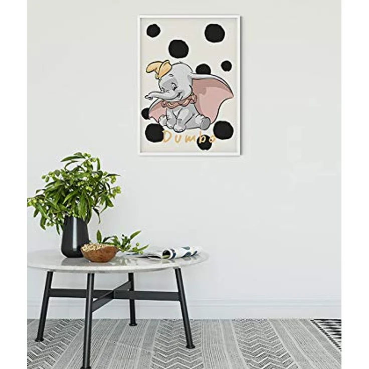 Komar Disney Wandbild Dumbo Dots, Kinderzimmer Dekoration, Kunstdruck 50x70cm ohne Rahmen, hochwertiger Druck auf Premium-Poster Fotopapier – Bild 2