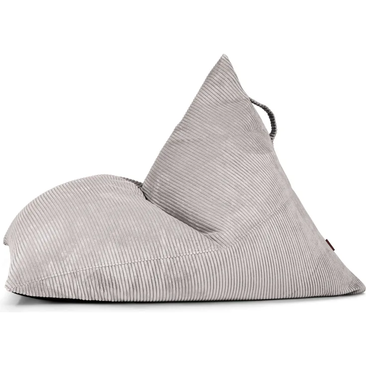 Sitzsack ‘Razz‘, Bezugstoff - Waves, 100% Polyester, White Grey, 90x130x110 cm.